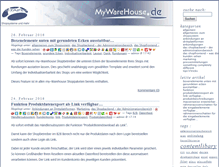 Tablet Screenshot of blog.my-warehouse.de